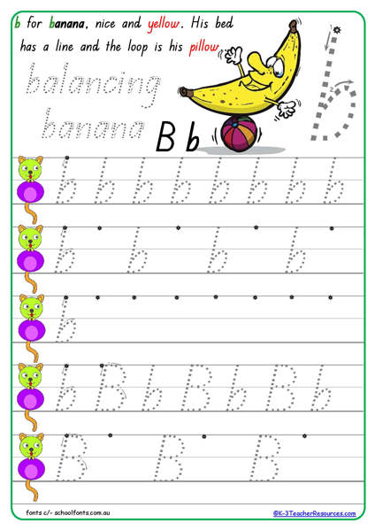 Alphabet and Handwriting Book QLD Beginners Font