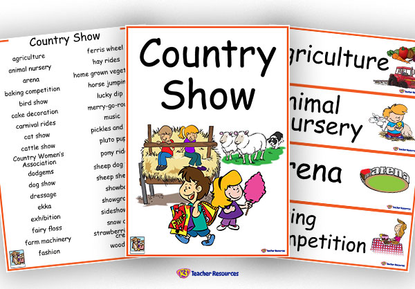 36 Country Show Vocabulary Words