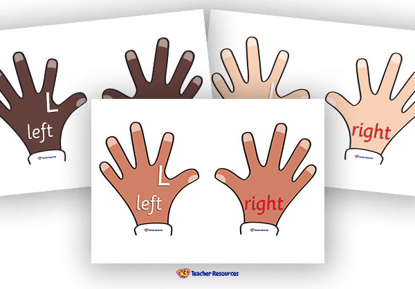 Free Printable Left and Right Hands Chart